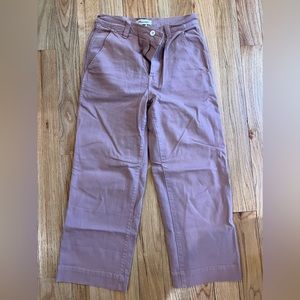 Madewell wide leg pink pant size 28